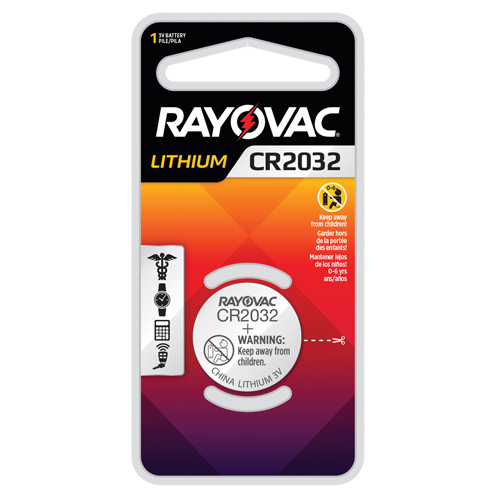 CR2032 Lithium Coin Cell Battery, 3 V Waymarc Industries Inc