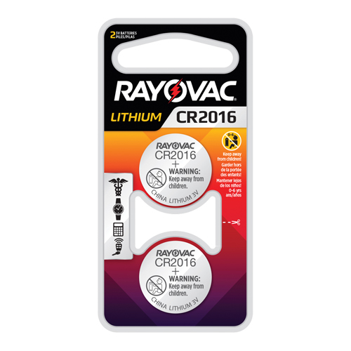 CR2016 Lithium Coin Cell Batteries, 3 V Waymarc Industries Inc