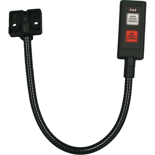 LED Gooseneck Maplight, 1 W, LED, 12" Neck, Black Waymarc Industries Inc