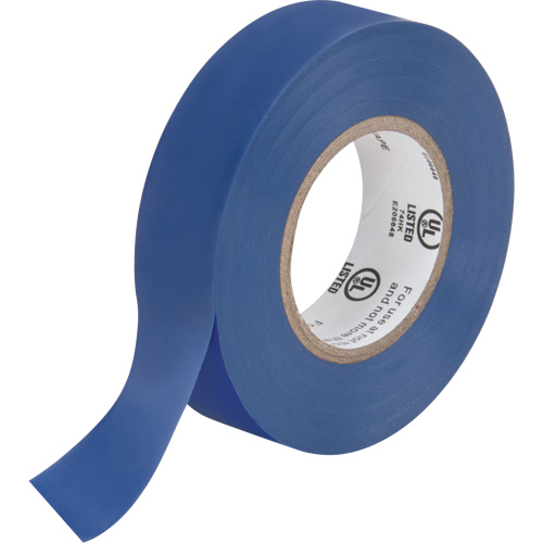 Electrical Tape, 19 mm (3/4") x 18 M (60'), Blue, 7 mils Waymarc Industries Inc