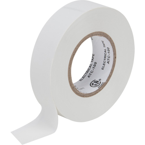 Ruban isolant, 19 mm (3/4") x 18 m (60'), Blanc, 7 mils Waymarc Industries Inc
