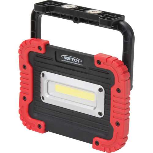 Portable Work Light, LED, 10 W, 1000 Lumens, Plastic Housing Waymarc Industries Inc