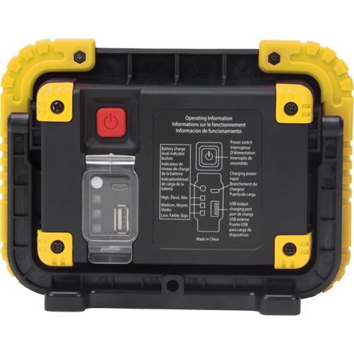 Portable Work Light, LED, 10 W, 1000 Lumens, Plastic Housing Waymarc Industries Inc