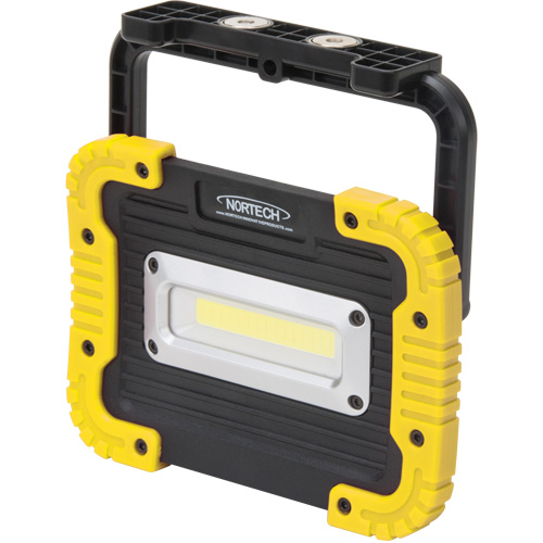 Portable Work Light, LED, 10 W, 1000 Lumens, Plastic Housing Waymarc Industries Inc