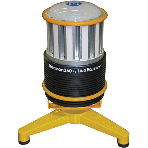 Lampe de travail portative Beacon360 GO avec support au sol, DEL, 45 W, 6000 lumens, Boîtier en Aluminium Waymarc Industries Inc