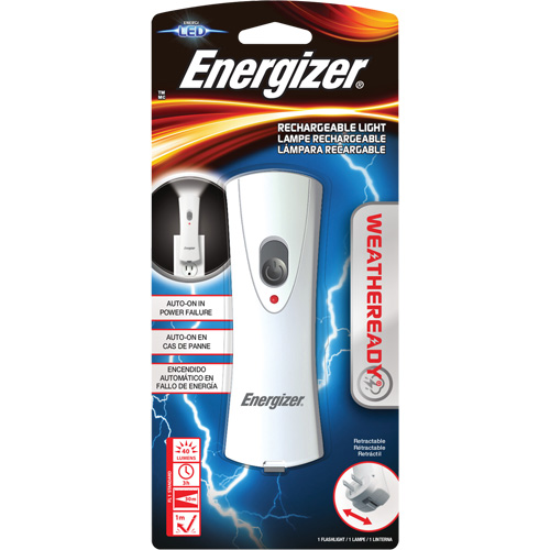 Weatheready&reg; Flashlight, LED, 40 Lumens, Rechargeable Batteries Waymarc Industries Inc