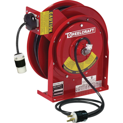 Power Cord Reel, 45', SJEOOW, 12 Gauge, 20 A Waymarc Industries Inc