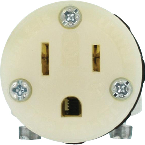 Hospital Grade Extension Plug Connector, 5-15R, Nylon Waymarc Industries Inc