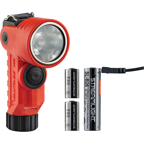 Lame de poche &agrave; alimentation multiple &agrave; angle droit pour casque Vantage 180 X, DEL, Piles Rechargeable/CR123A, Polym&egrave;re de nylon Waymarc Industries Inc