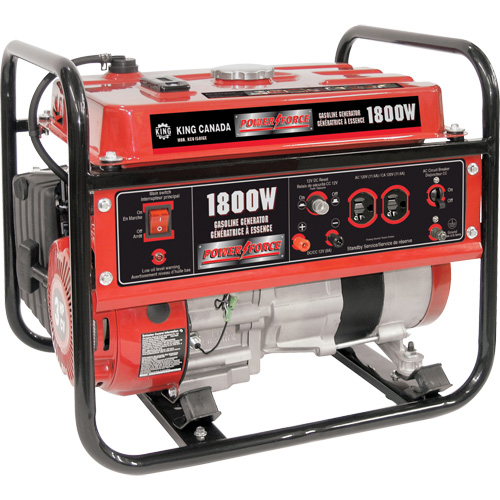 Gasoline Generator, 1800 W Surge, 1400 W Rated, 120 V, 7 L Tank Waymarc Industries Inc