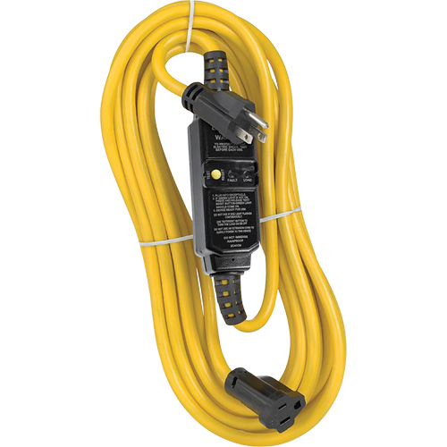 Self-Test Automatic Reset GFCI Cord Set, 120 V, 15 A, 25' Cord Waymarc Industries Inc