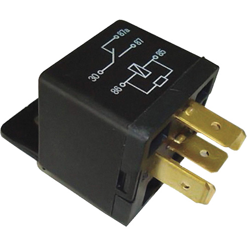 Mini relais unipolaire &agrave; une direction avec r&eacute;sistance, Prise, 40 A, 12 V Waymarc Industries Inc