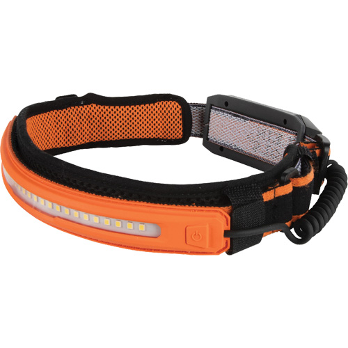 Lampe frontale &agrave; faisceau large avec bandeau, DEL, 575 lumens, 4 hres de fonctionnement, piles Rechargeable Waymarc Industries Inc
