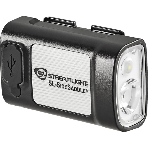 SL-SIDESADDLE&reg; USB Hardhat & Helmet Light, LED, 350/320/400 Lumens, 6.25/7/5 Hrs. Run Time, Rechargeable Batteries Waymarc Industries Inc