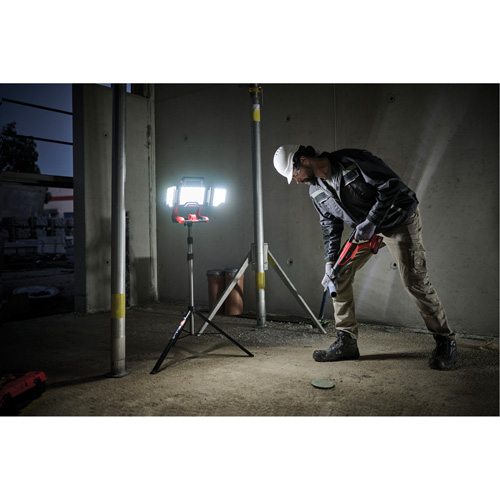 18V Professional Cordless Folding Panel Work Light on Tripod, LED, 3600 Lumens Waymarc Industries Inc