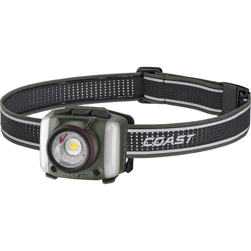 Lampe frontale FL97R &agrave; trois couleurs avec syst&egrave;me Twist Focus et commande vocale, DEL, 830 lumens, 2 hres de fonctionnement, piles Rechargeable Waymarc Industries Inc