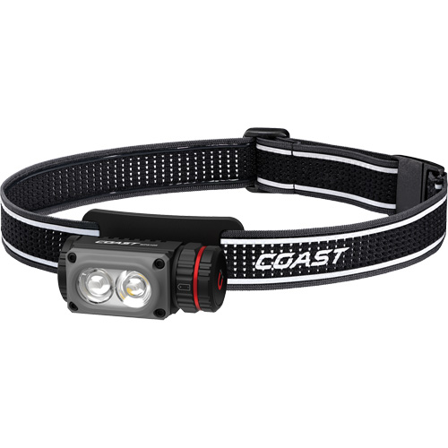 WPH10R Dual Colour Headlamp with Magnet & Clip, LED, 500 Lumens, 3.25 Hrs. Run Time, Rechargeable Batteries Waymarc Industries Inc