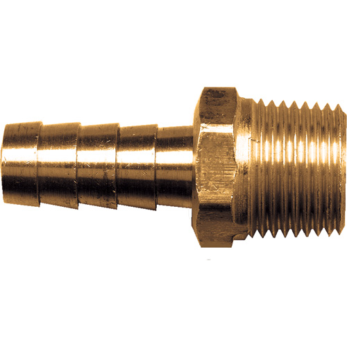 Male Hose Connector, Brass, 3/8" x 1/4" Waymarc Industries Inc