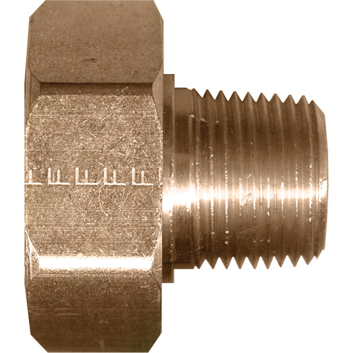 Swivel Connector, 1/2" Dia, Brass Waymarc Industries Inc