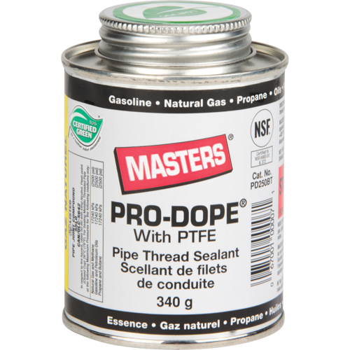 Scellant de filetage de tuyau, Canette &agrave; brosse, 250 ml, -129° C - 204° C/-200° F - 400° F Waymarc Industries Inc