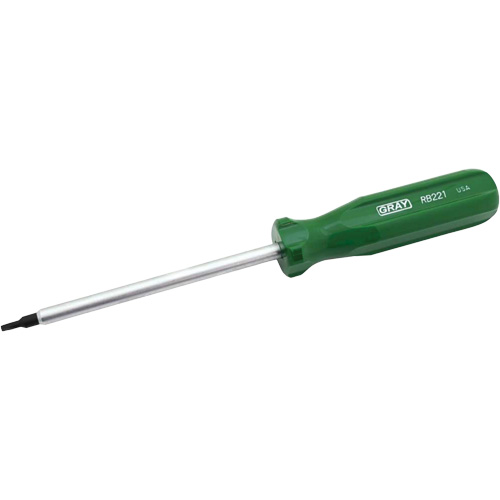 Tournevis tr&egrave;s long pour vis &agrave; t&ecirc;te carr&eacute;e creuse, Tige de #1, Ronde, 10" lo, Prise en Coussin&eacute;e Waymarc Industries Inc