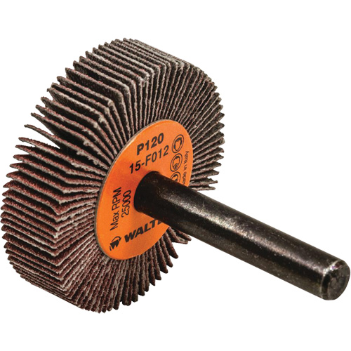 Disque &agrave; lamelles Coolcut, Oxyde d'aluminium, Grain 120, 1-1/2" x 3/8" x 1/4" Waymarc Industries Inc