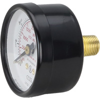 Pressure Gauges, 1-1/2" , 0 - 4000 psi, Back Mount, Analogue Waymarc Industries Inc