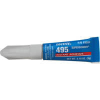 495 Super Bonder&reg; Instant Adhesive, Clear, Tube, 3 g Waymarc Industries Inc