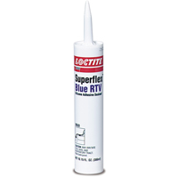 Superflex RTV Silicone Adhesive Sealant, Cartridge, Blue Waymarc Industries Inc