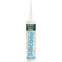 NuFlex&reg; 302 Bath And Kitchen Silicone Sealant, 300 ml, Cartridge, Clear Waymarc Industries Inc