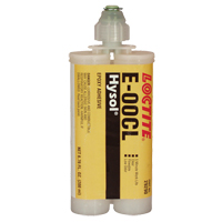 Adh&eacute;sif structurel E-00CL, 200 ml, Cartouche double, Deux composants, Transparent Waymarc Industries Inc