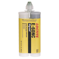 E-60NC Electrically Non-Corrosive Structural Adhesives, 400 ml, Dual Cartridge, Two-Part, Black Waymarc Industries Inc