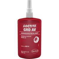 Letter Grade AV Threadlocker, Red, High, 250 ml, Bottle Waymarc Industries Inc