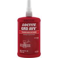 Letter Grade AVV Threadlocker, Red, High, 250 ml, Bottle Waymarc Industries Inc