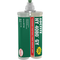 HY 4080 GY Structural Repair Hybrid Adhesive, Two-Part, Dual Cartridge, 400 g, Grey Waymarc Industries Inc