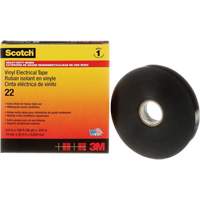 Scotch&reg; Vinyl Electrical Tape, 19 mm (3/4") x 33 m (108'), Black, 10 mils Waymarc Industries Inc