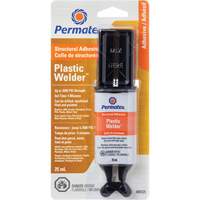 Colle &eacute;poxyde Plastic Welder, 25 ml, Seringue, Deux composants, Blanc cass&eacute; Waymarc Industries Inc