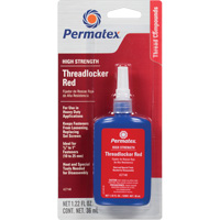 Threadlocker, Red, High, 36 ml, Bottle AH117 | Waymarc Industries Inc