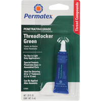 Penetrating Grade Threadlocker, Green, Medium, 6 ml, Tube AH124 | Waymarc Industries Inc