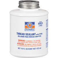 Thread Sealant with PTFE, Brush-Top Can, 473 ml, -54° C - 149° C/-65° F - 300° F AH125 | Waymarc Industries Inc