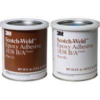 Scotch-Weld Adhesive, 32 fl. oz., Pail, Two-Part, Green Waymarc Industries Inc