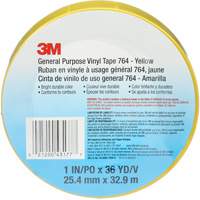 764 General-Purpose Vinyl Tape, 25.4 mm (1") W x 32.9 m (108') L, 5 mils, Yellow Waymarc Industries Inc