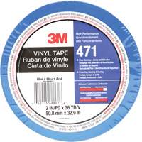 471 Vinyl Tape, 50.8 mm (2") W x 32.9 m (108') L, 5.2 mils, Blue Waymarc Industries Inc