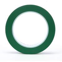 471 Vinyl Tape, 25.4 mm (1") W x 32.9 m (108') L, 5.2 mils, Green Waymarc Industries Inc
