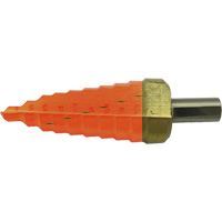 Jet-Kut&reg; 9-Step Super Premium M35 Step Drill, 1/4" - 3/4" , 1/16" Increments, High Speed Steel Waymarc Industries Inc