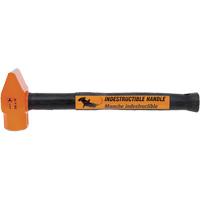 UCP-316 Super Heavy-Duty Indestructible Handle Cross Pein Hammer, 3 lbs. Head Weight, Plain Face, Solid Steel Handle Waymarc Industries Inc