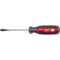 Tournevis &agrave; fente, Tige de 1/4", Ronde, 211 mm lo, Prise en Coussin&eacute;e Waymarc Industries Inc