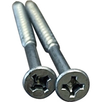 Phillips/Square Particle Board Screw, #8 x 3" L, Plain Waymarc Industries Inc