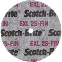 Meule homog&egrave;ne Scotch-Brite EXL, 3" x 1/2", Arbre de 1/4" Waymarc Industries Inc