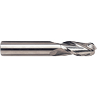Ball Nose End Mill, 1/8" Dia., 4 Flutes, Carbide Waymarc Industries Inc